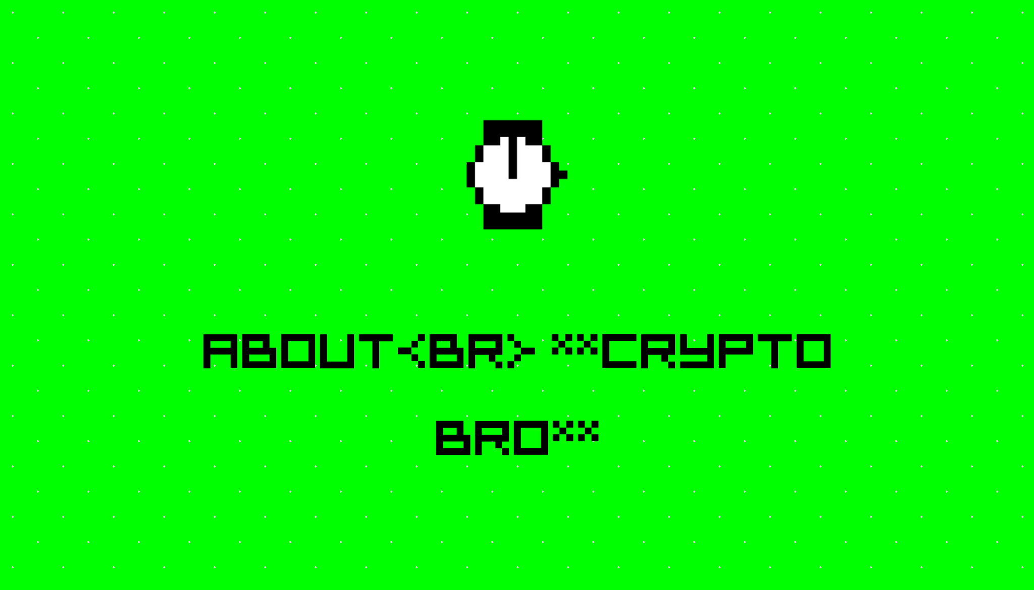 Crypto Bro Teletype - Geometric Texture Collection - Retina Quality